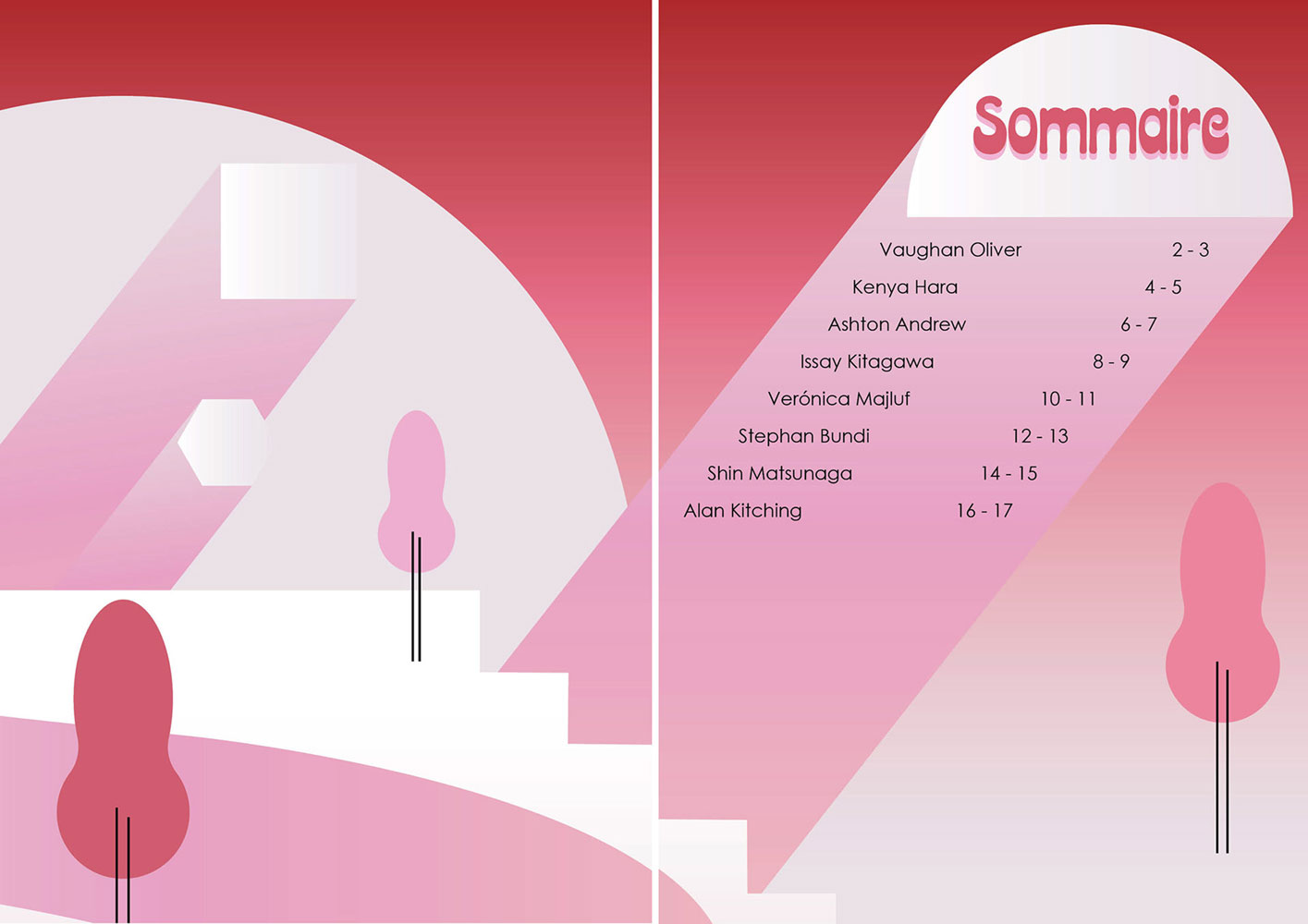 Double page du sommaire